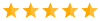 Classificação de cinco estrelas amarelas representando a nota de satisfação